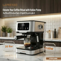 LePresso Dual Drip Barista Espresso Machine with Touch Display & Milk Steamer