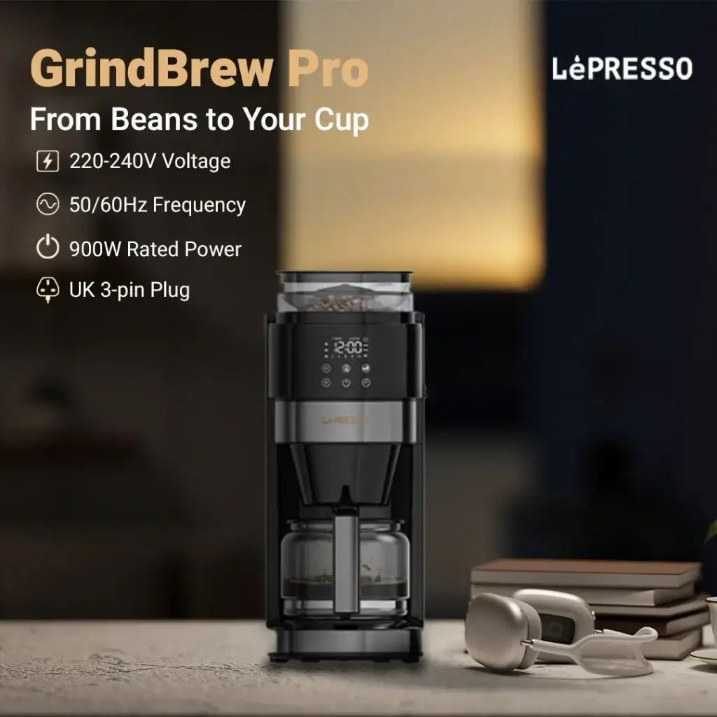 LePresso Coffee Brewer With Bean Grinder