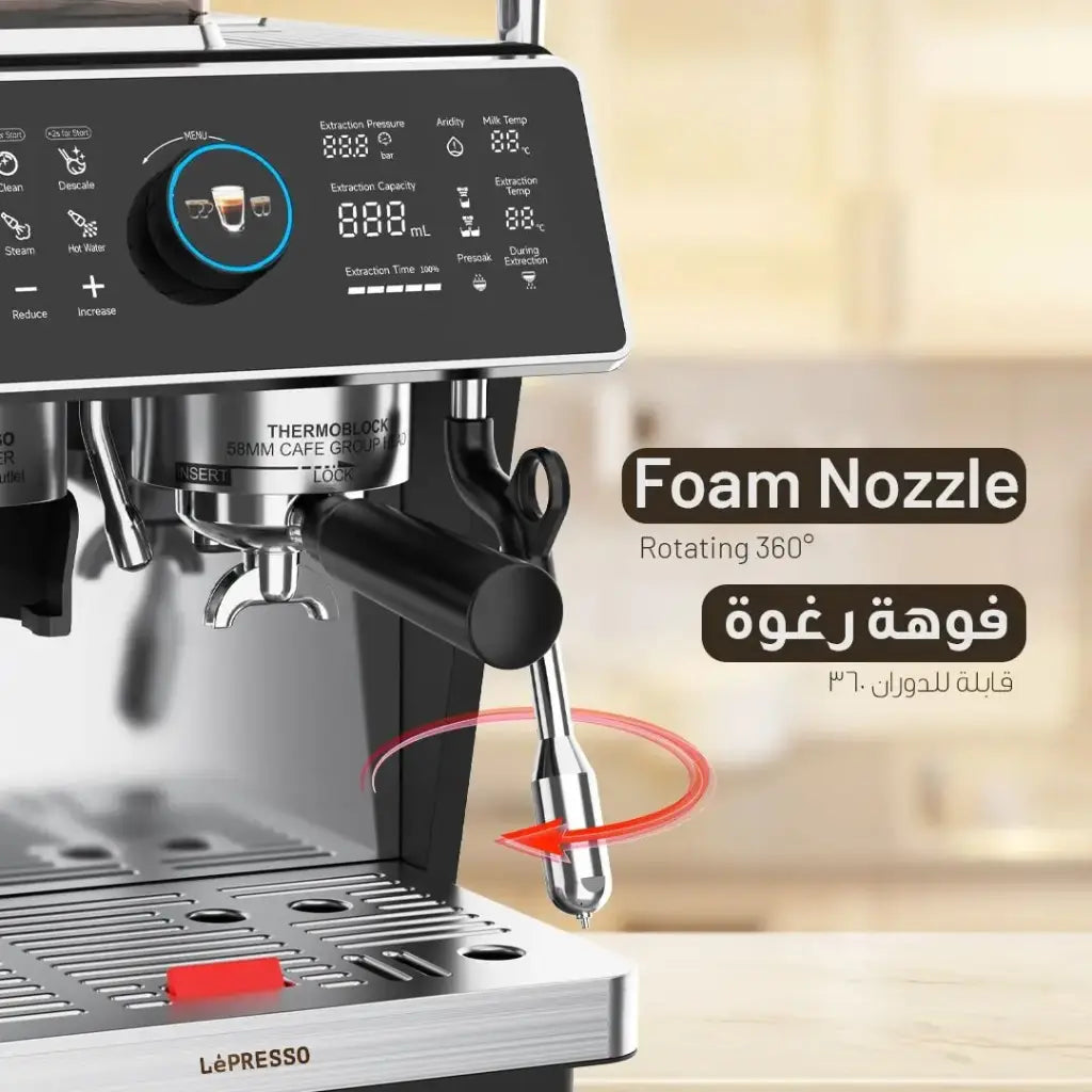LePresso Viventé Semi-Automatic Dual Boiler Coffee Machine