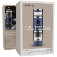 LePresso 4-in-1 Portable Coffee Machine with Milk Frother
