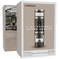 LePresso 4-in-1 Portable Coffee Machine with Milk Frother