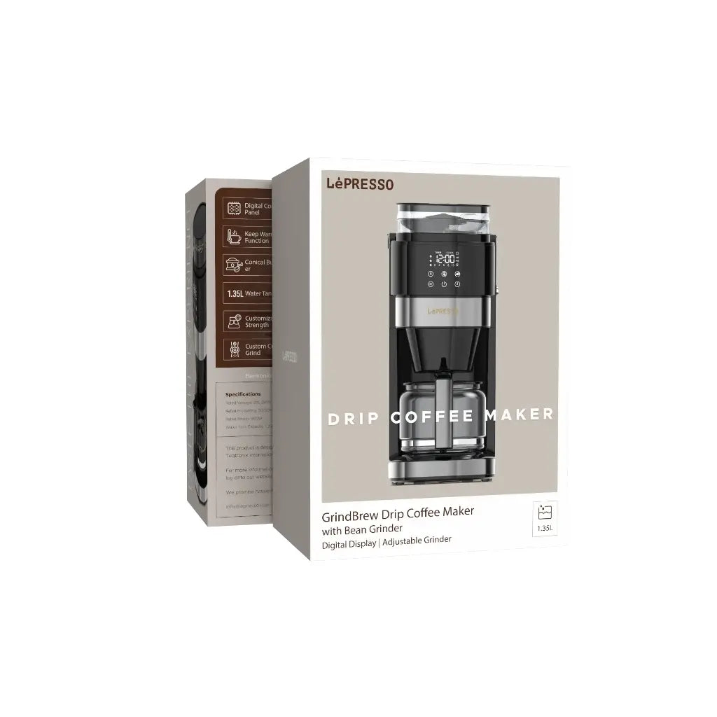 LePresso Coffee Brewer With Bean Grinder