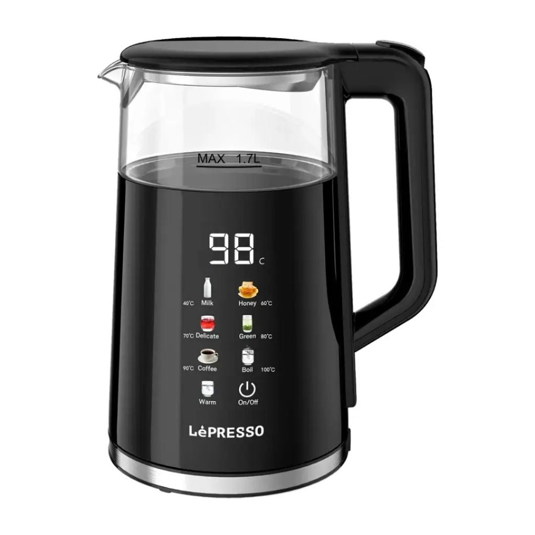 LePresso Electric Window Kettle with Multi-Temperature Display