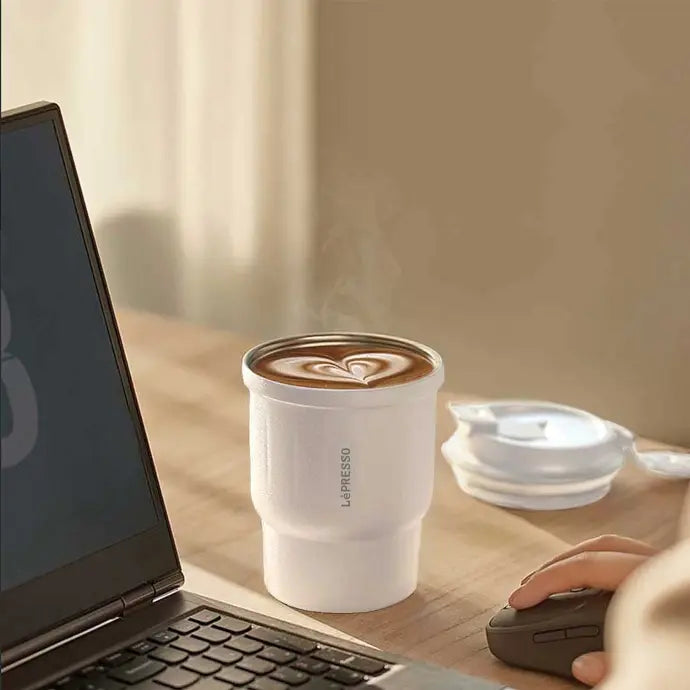 LePresso Insulated Tumbler - White