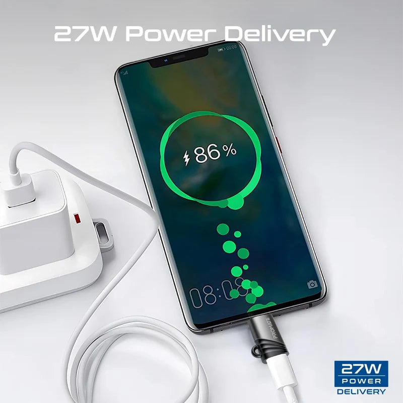 Promate Link Ci 27W Lightning to USB C Adapter