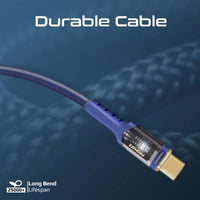 Promate LucidLine CC120 100W Transparent Cable