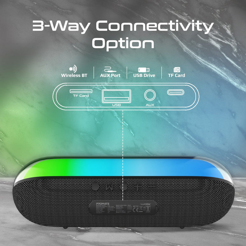 Promate LumiBar 10W True Wireless Speaker