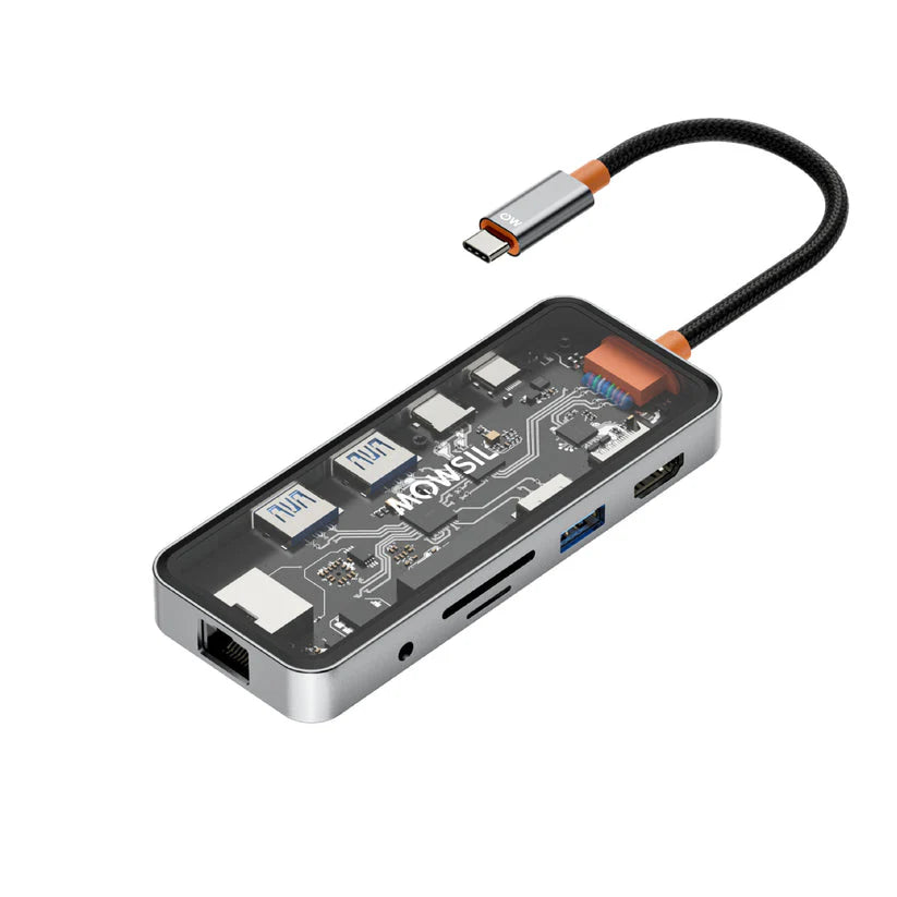 Mowsil MOCHB10 10-In-1 USB-C Hub Docking Station