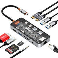 Mowsil MOCHB10 10-In-1 USB-C Hub Docking Station