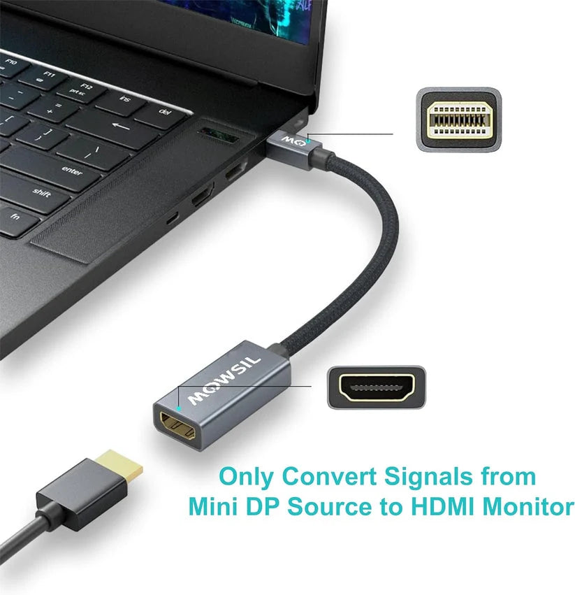 Mowsil MOMDH Mini DisplayPort To HDMI Adapter