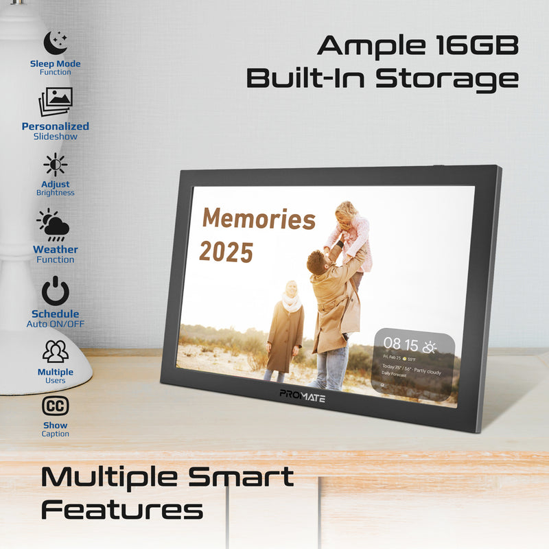 Promate Memoria 10 Full HD Wi Fi Photo Frame