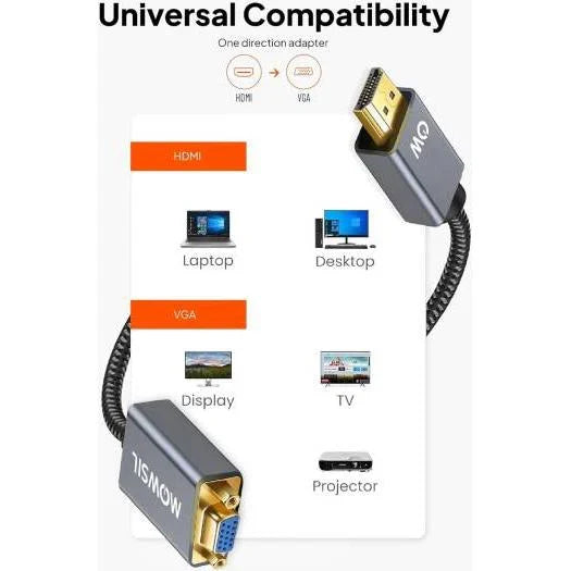 Mowsil MOHDV HDMI To VGA Adapter