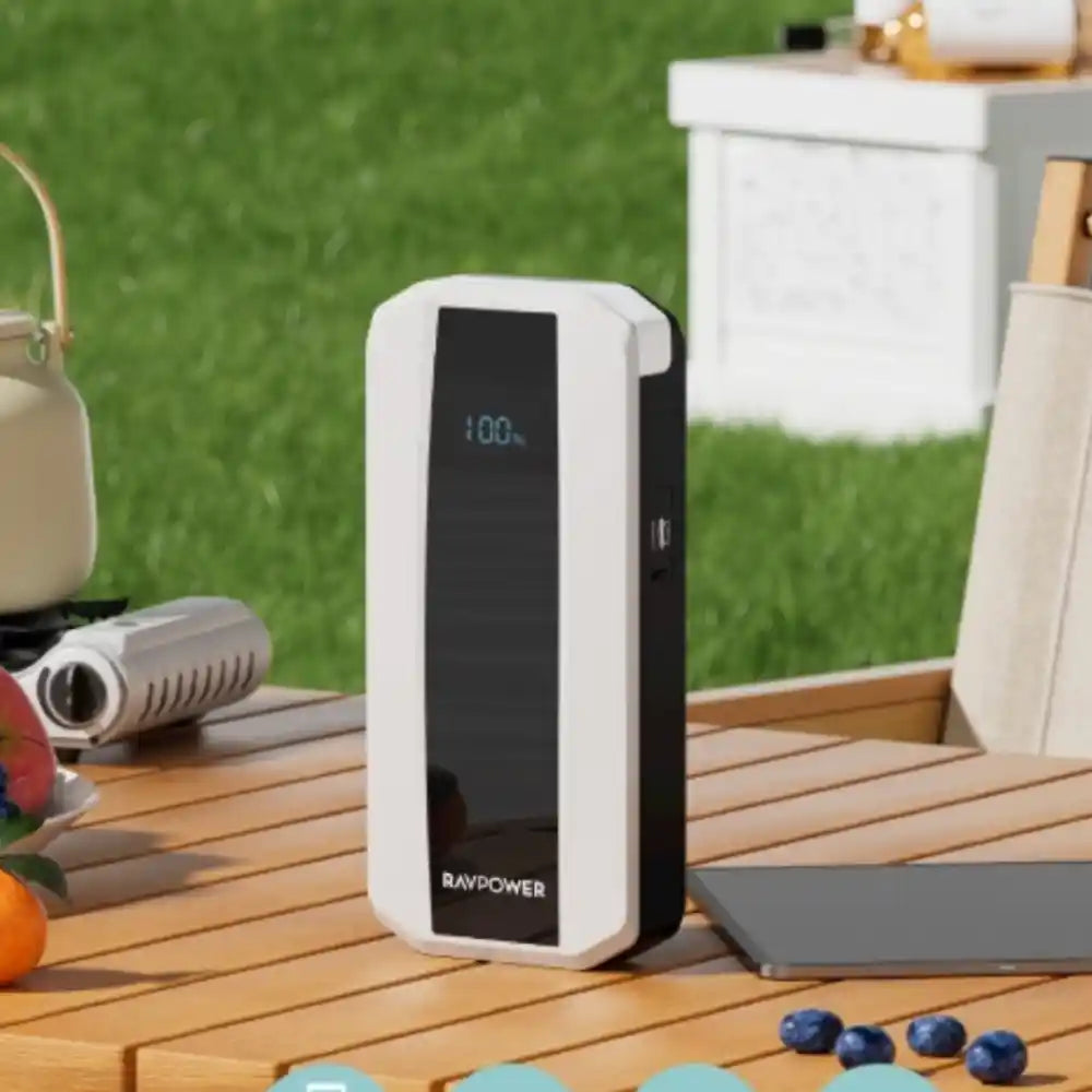 RAVPower 3-in-1 Jump Starter with 11000mAh Power Bank & LED Flashlight