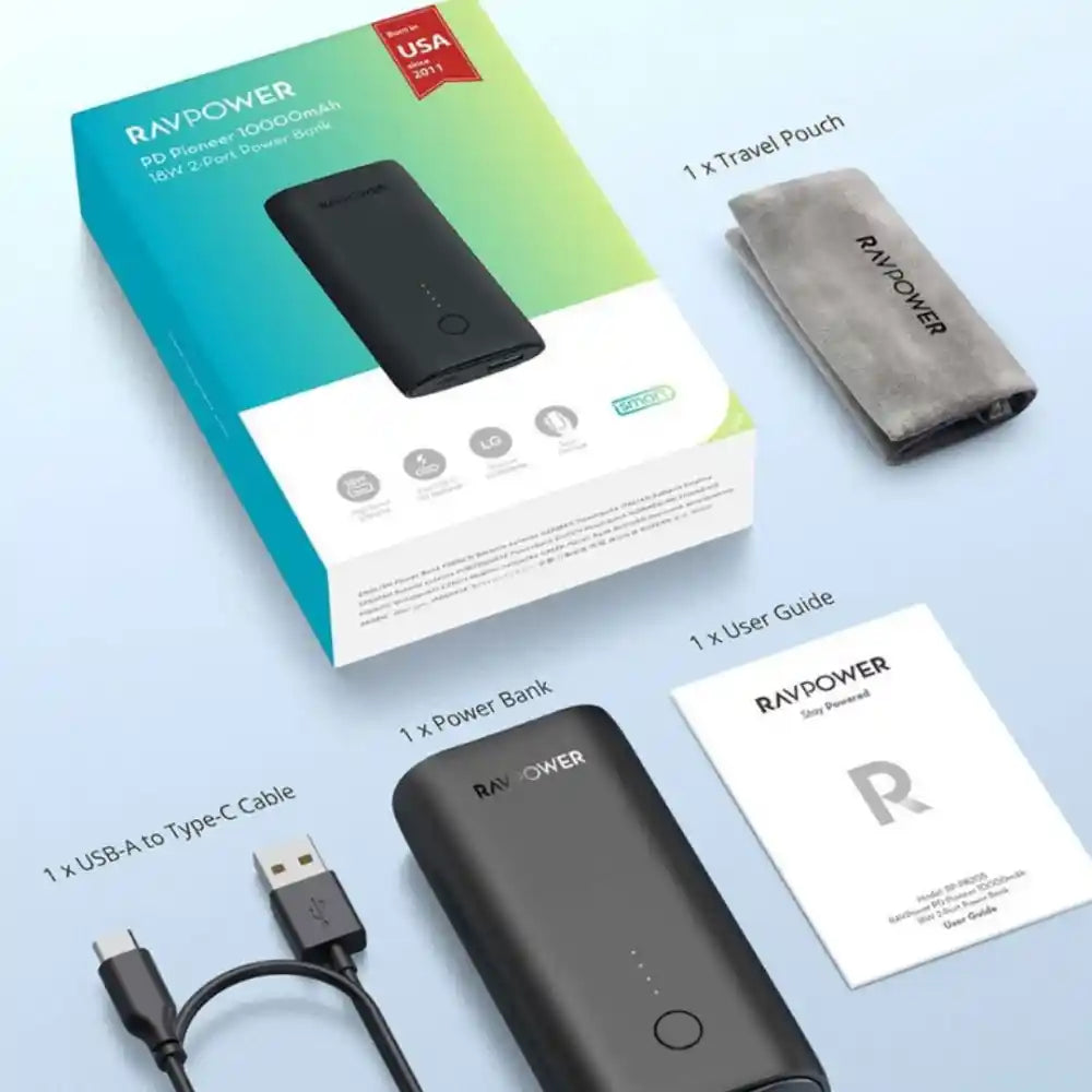 RAVPower PD & QC Power Bank - 10000mAh