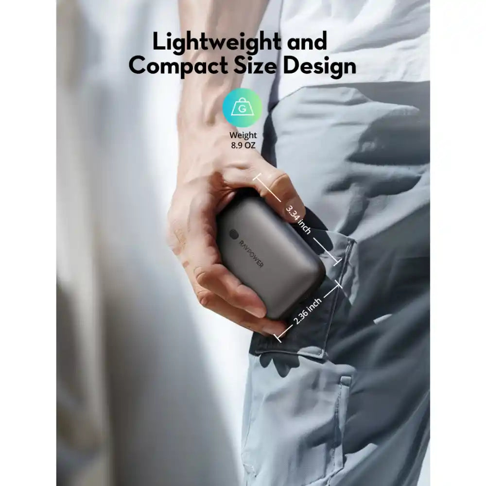 RAVPower 3-Port Power Bank - 10000mAh