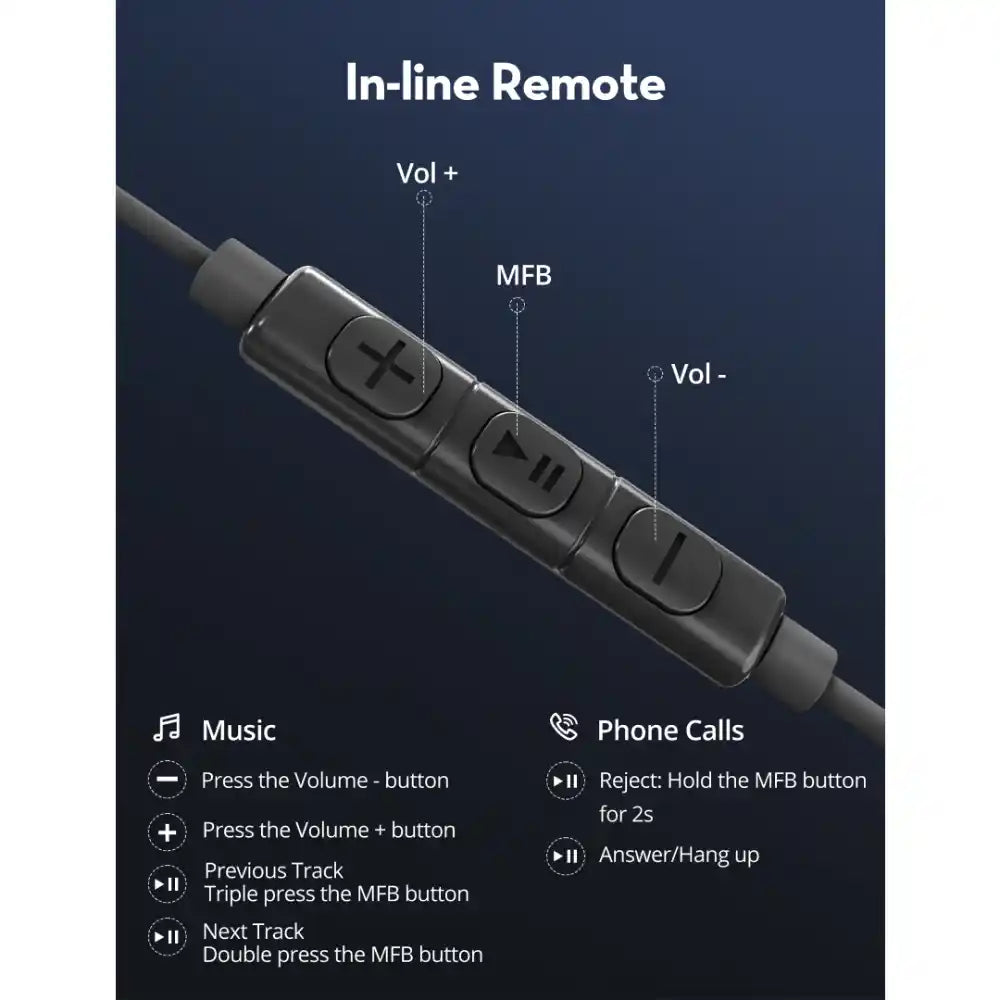 RAVPower Mono USB-C Earphones