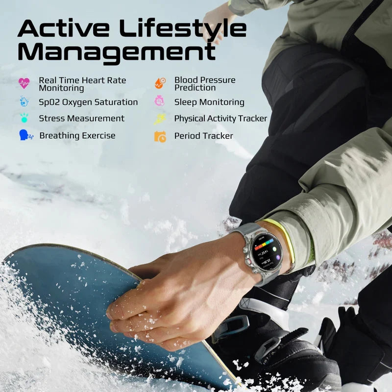 Promate xWatch-R20 1.85" Round Fitness Tracker Smartwatch