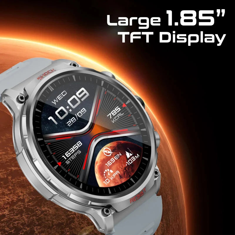 Promate xWatch-R20 1.85" Round Fitness Tracker Smartwatch