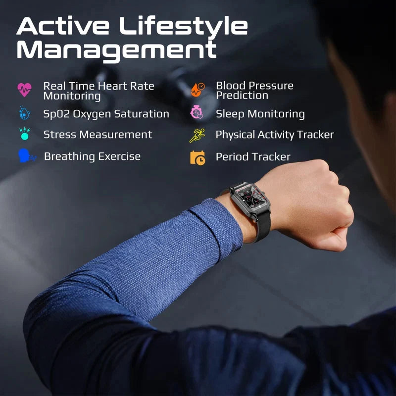 Promate xWatch-RM 1.78" Curved AMOLED Fitness Tracker Smartwatch