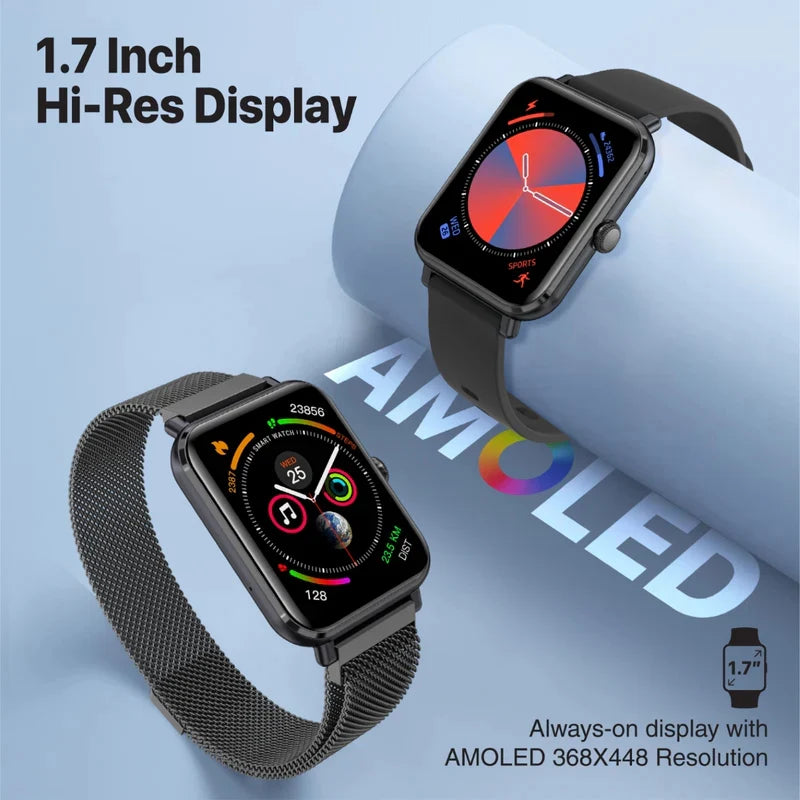 Promate ProWatch-M18 1.78" AMOLED Fitness Tracker Smartwatch