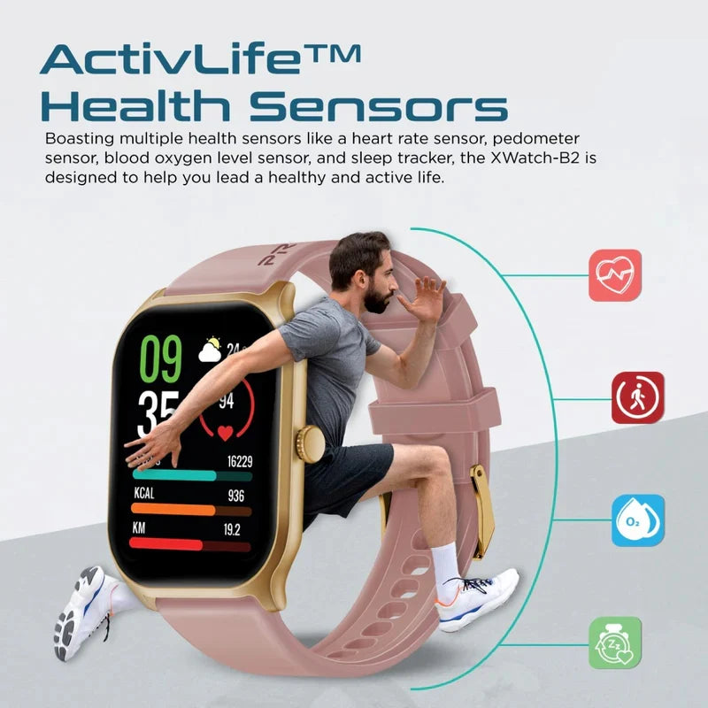 Promate xWatch-B2 2.01" ActivLife Fitness Tracker Smartwatch