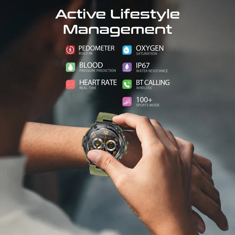 Promate xWatch-R19 1.53" Round Fitness Tracker Smartwatch