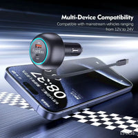 Earldom ES-CC55 75W Car Charger with Retractable Cable