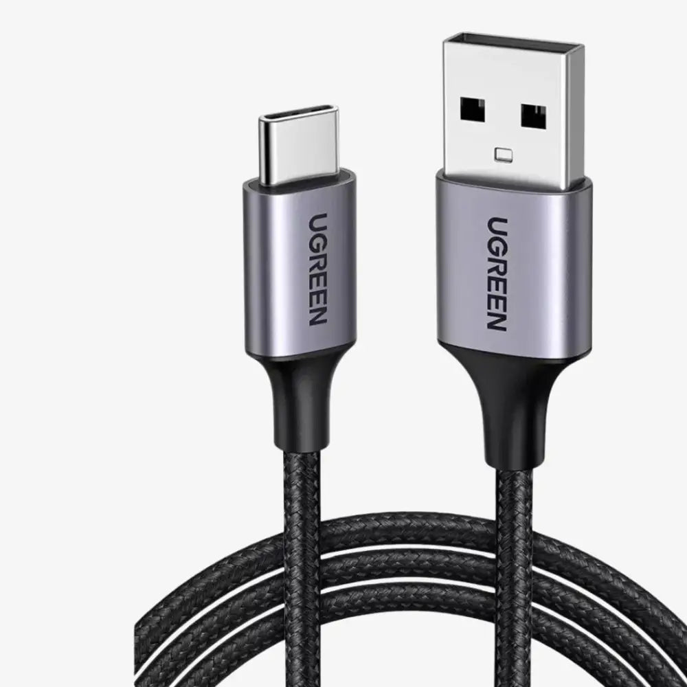 UGREEN USB-A 2.0 to USB-C Cable Nickel Plating Aluminum Braid 1.5m