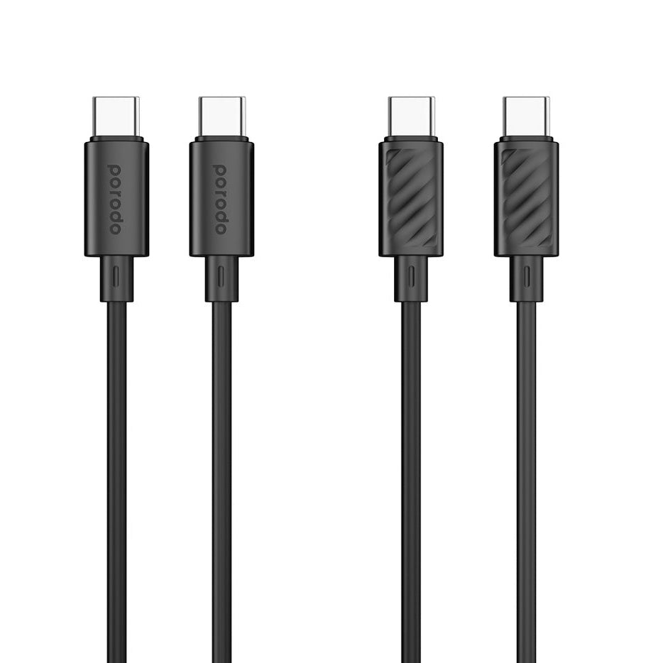 Porodo Blue USB-C to USB-C Fast Charge Cable 1.2m