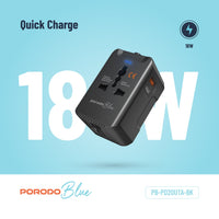 Porodo Blue PD 20W Travel Adapter