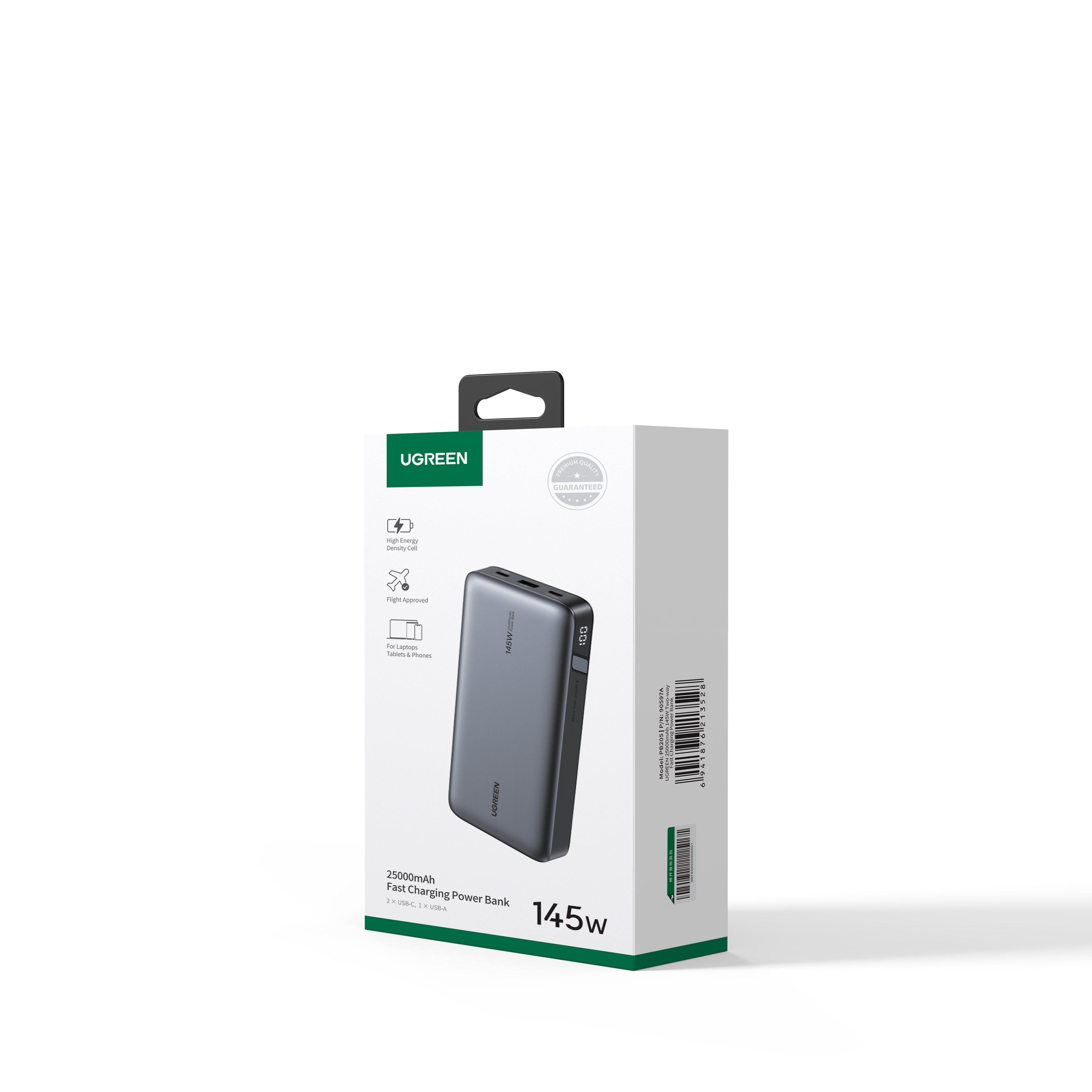 Ugreen PB205 25000mAh 140W Power Bank with Cable