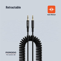 Porodo AUX 3.5 to 3.5 Coil Cable 1.2M