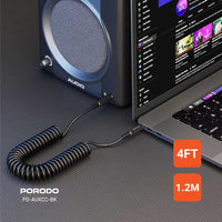 Porodo AUX 3.5 to 3.5 Coil Cable 1.2M