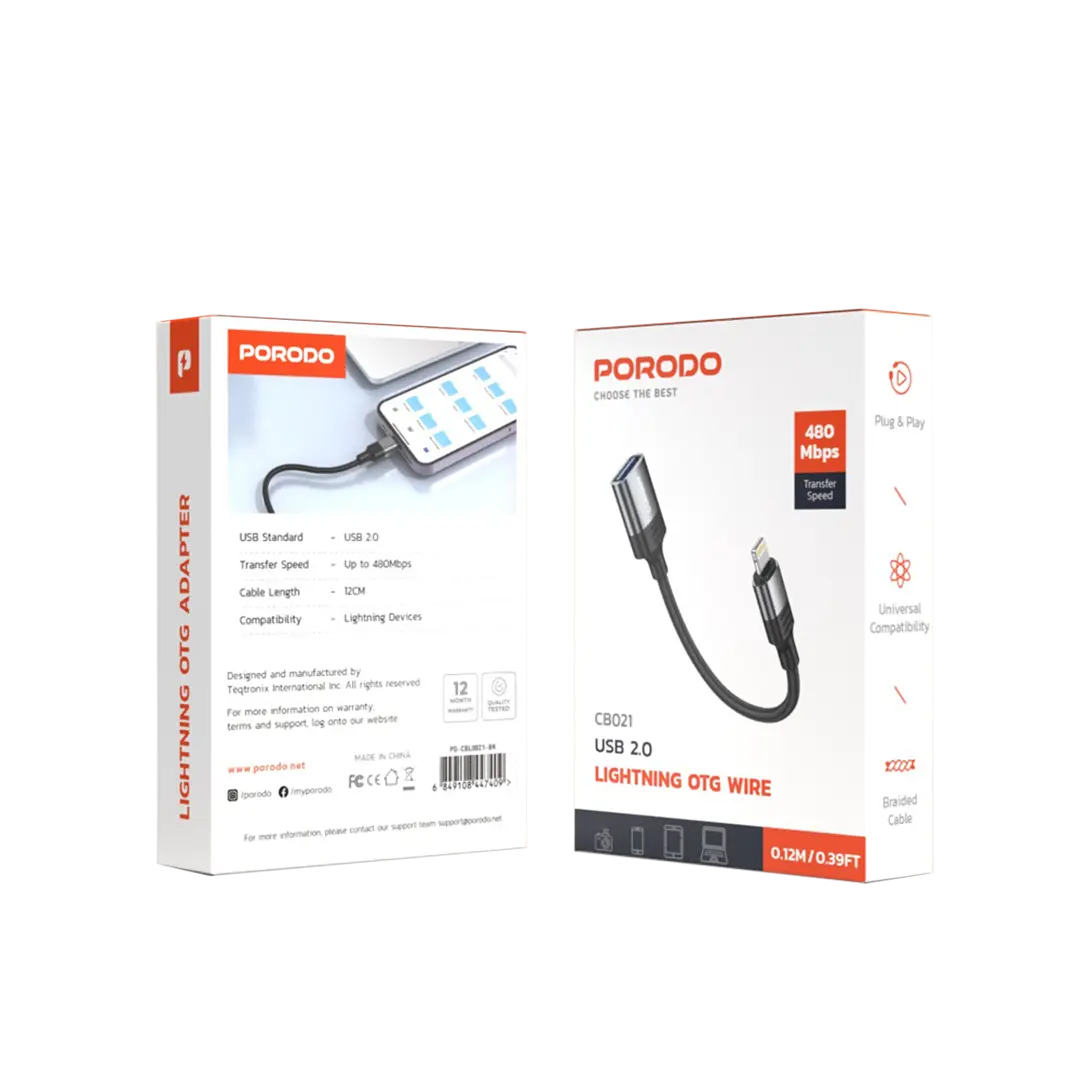 Porodo Lightning OTG Wire