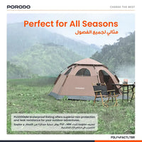 Porodo Lifestyle Automatic Camping Tent