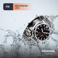 Porodo Chrono Steel Smart Watch