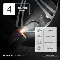 Porodo Lifestyle 55W Portable Tire Inflator 150 PSI