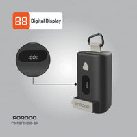 Porodo 15000mAh Power Bank with Retractable USB-C Cable