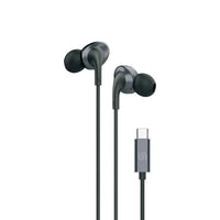 Porodo Stereo Earphones Type C Connector with 10 mm speakers