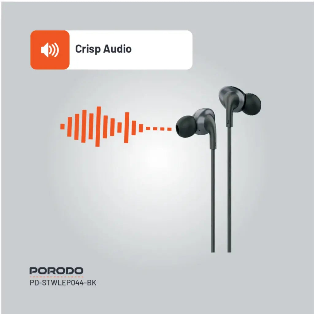 Porodo Stereo Earphones Type C Connector