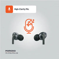 Porodo Stereo Earphones Type C Connector with 14 mm speakers