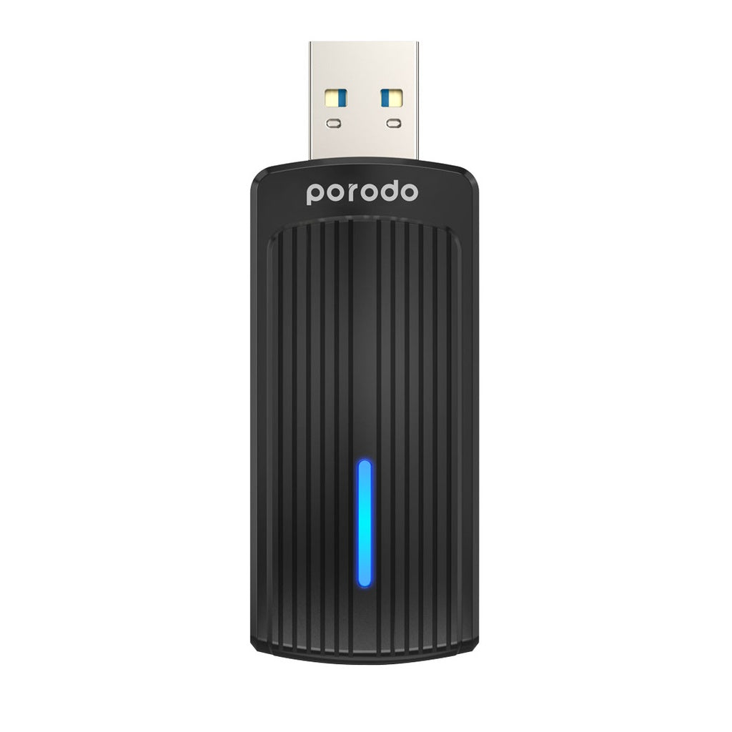 Porodo Dual-Band USB 3.0 Wi-Fi Adapter