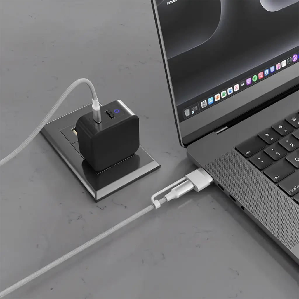 Porodo 2-in-1 MagSafe 3 Charging Cable 1.2m