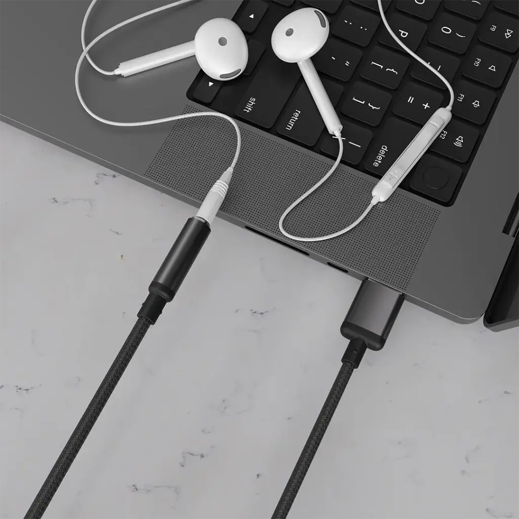 Porodo Audiolink 3.5mm to USB-A Audio Adapter