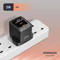Porodo GaN 25W Dual USB-C Wall Charger