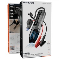 Porodo Ignatov Jump Starter, Air Pump & Handheld Vacuum