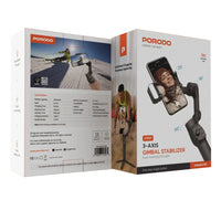 Porodo 3-Axis Gimbal Stabilizer Magnetic Fill Light