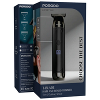 Porodo Lifestyle T-Blade Hair And Beard Trimmer