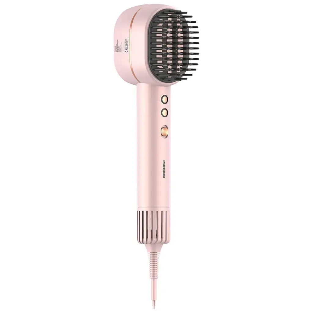 Porodo 2-In-1 Hair Dryer & Straightener Brush with Smart Temperature Control
