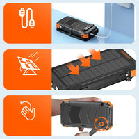 Porodo Power Bank 20000mAh 4-Panel Solar